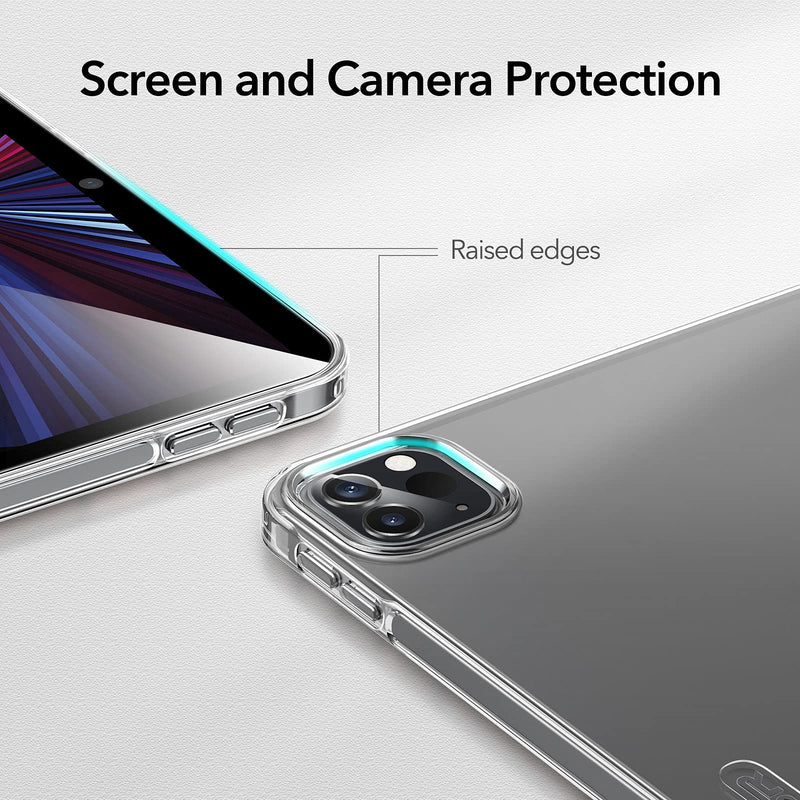 ESR Clear Case Compatible with iPad Pro 11 Inch 2021 (3rd Generation), Soft Protective Back Shell, Supports Pencil 2 Wireless Charging, Project Zero Series, Clear