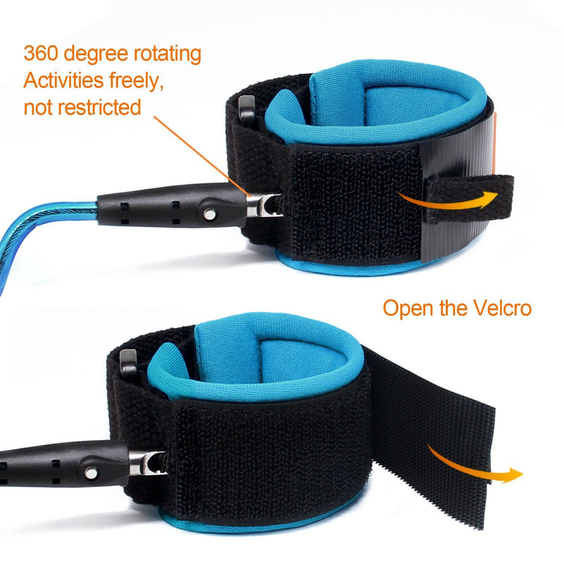 Blisstime Anti Lost Wrist Link Safety Wrist Link for Toddlers, Babies & Kids Blue 1.5m 59 Inch (Pack of 1)