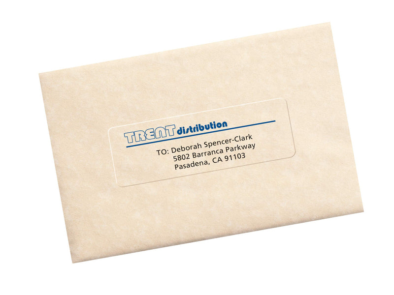 Avery Matte Frosted Clear Address Labels for Inkjet Printers, 1-1/3" x 4", 350 Labels (8662)