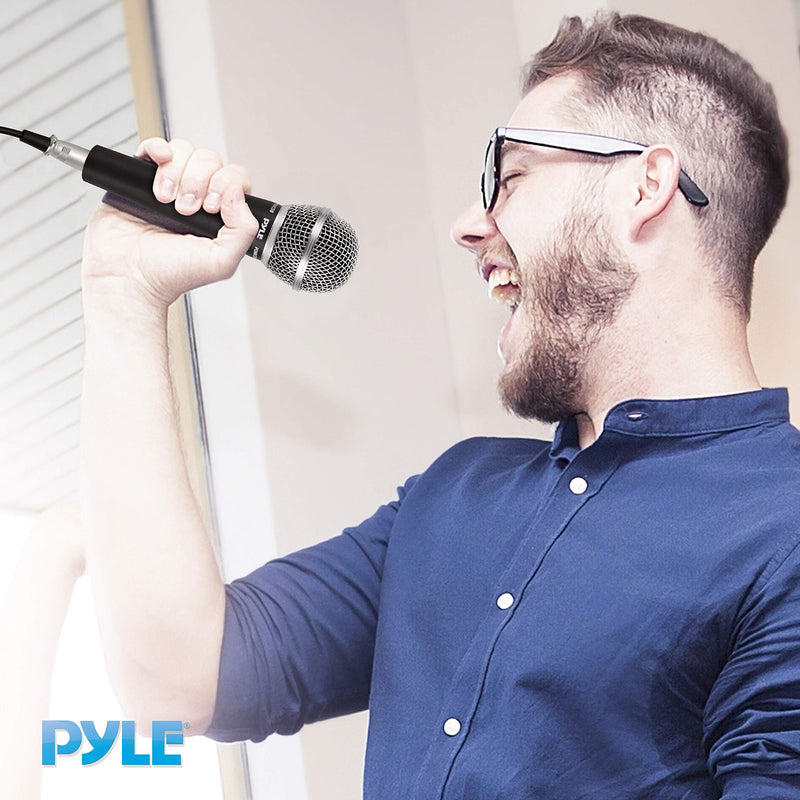 Pyle-Pro Includes 15ft XLR Cable to 1/4'' Audio Connection, Connector, Black, 10.10in. x 5.00in. x 3.30in. (PDMIC58)