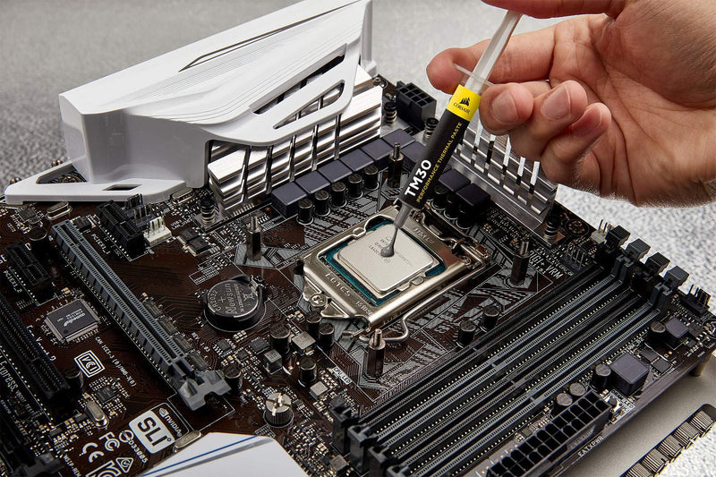 Corsair TM30 Performance Thermal Paste | Ultra-Low Thermal Impedance CPU/GPU | 3 Grams|w/applicator Performance- 3.8 W/Mk