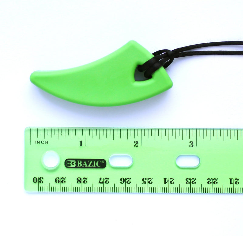 ARK's Saber Tooth Chew Necklace for Mild to Moderate Chewing (Lime Green)