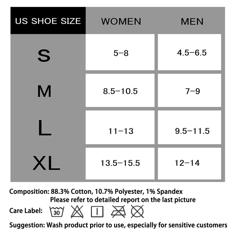 CelerSport Ankle Athletic Running Socks Low Cut Sports Tab Socks for Men and Women (6 Pairs) Black Small
