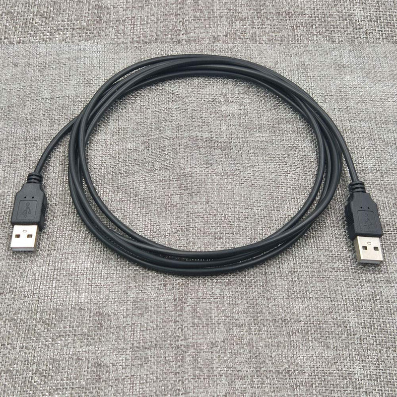BesCable USB to USB Cable - Superspeed USB 2.0 Type A Male to Type A Male 24 / 28AWG Cable 7 Feet - Black 7Feet-1Pack