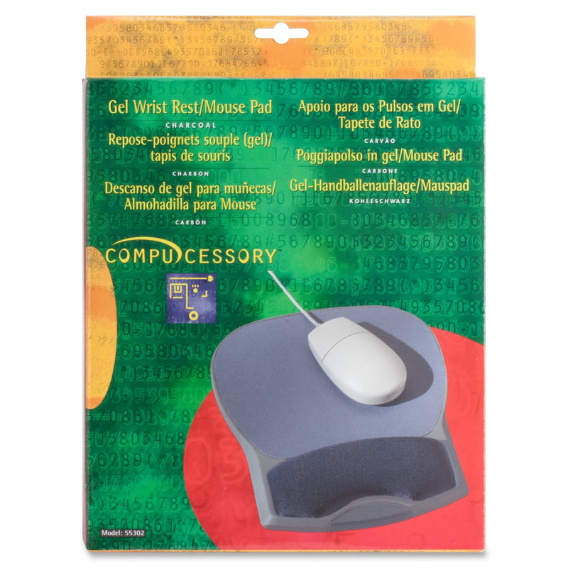 Compucessory Comp Gel Mouse Pad with Wrist Rest (CCS55302)