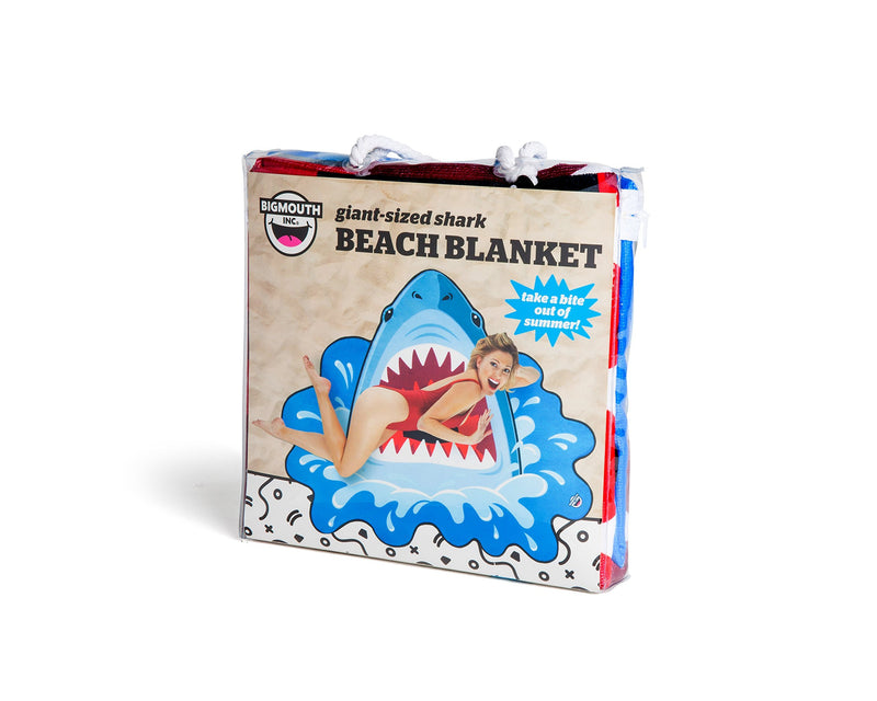 BigMouth Inc Giant Beach Blanket, Oversized Beach Towel, Ulta-Soft Microfiber Towel, Washing Machine Friendly Shark Bite