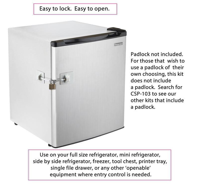 Refrigerator Lock (White Without Padlock) White Without Padlock