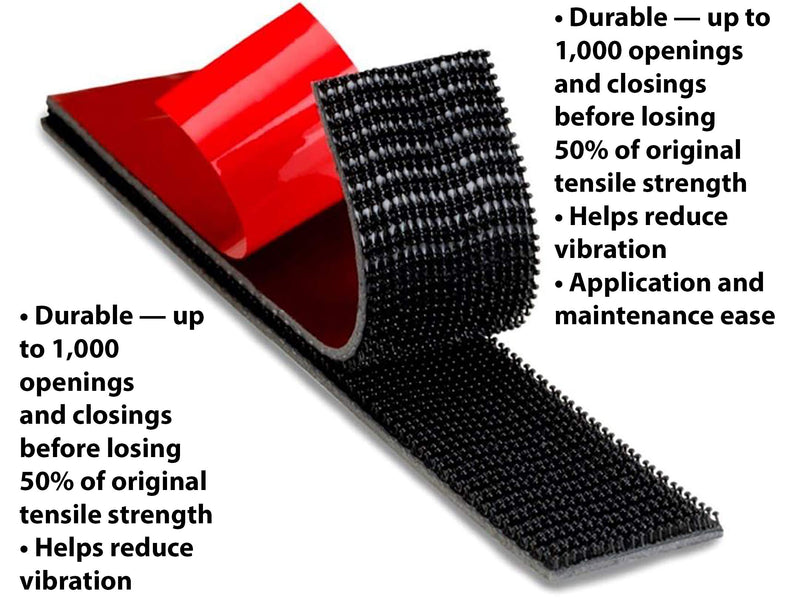 3M Dual Lock Reclosable Fasteners, Heavy Duty Industrial Use, Clear, TB3870, 1" x 10 ft Mated Strip, Indoor/Outdoor Use, Great for Metal, Acrylic, PC, ABS, Powder Coated Paints