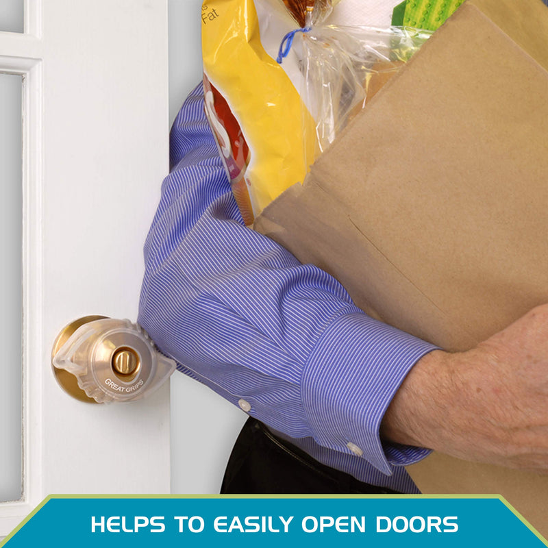 Able Life EZ Doorknob Grips - Arthritis & Senior Living Aids, Open Doors Easily, Set of 2