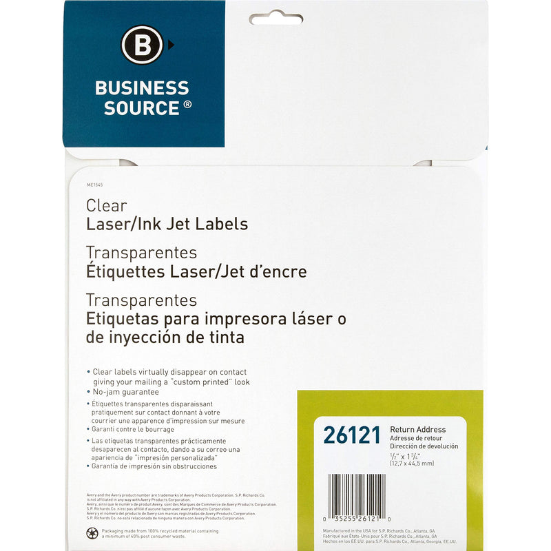 Business Source Labels Labeling Systems Address Label, 1/2"x1-3/4" (26121) 1/2"x1-3/4"