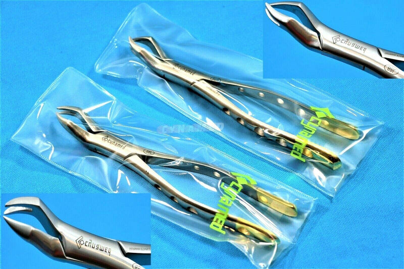 SYNAMED USA New Set of 2 Each Premium German Extracting Forceps Extraction Dental Instruments No 88L and 88R