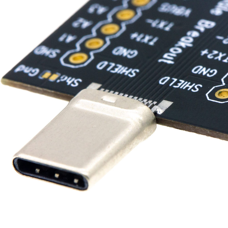 risingsaplings USB Type c Male Breakout 24 pins