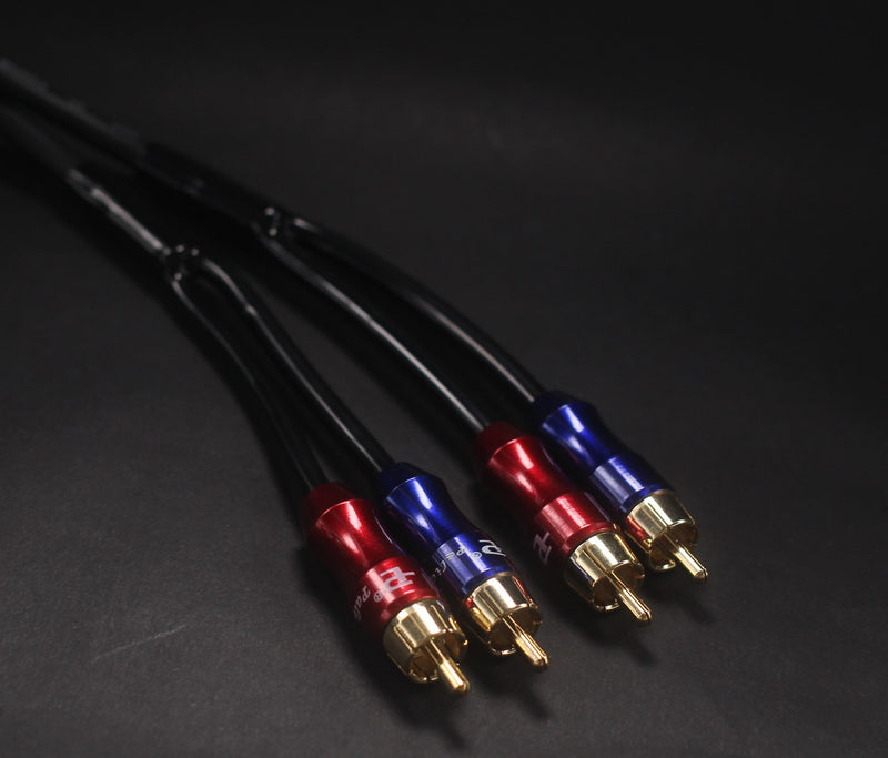 KK-A3.5to4 HiFi Cable Professional Cable, 3.5mm Male to 4-Male RCA Audio Adapter Cable, Stereo Audio Splitter Cable, Gold Plated Plug, 4n OFC Pure Copper Wire - 3.28ft (1M) KK-A3.5to4