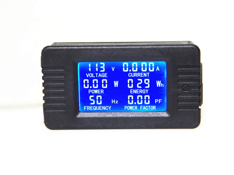 KNACRO AC Current Voltage Amperage Power Energy Panel Meter LCD Digital Display Ammeter Voltmeter Multimeter Current Transformer CT AC 80-260V 100A