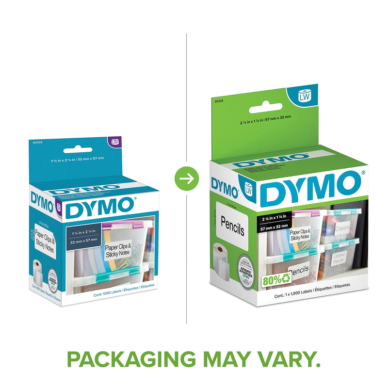 DYMO Authentic LW Multi-Purpose Labels| DYMO Labels for LabelWriter Printers, Great for FBA/FNSKU Barcodes (1-1/4" x 2-1/4"), 1 Roll of 1000 Medium Multipurpose Labels 1,000 labels