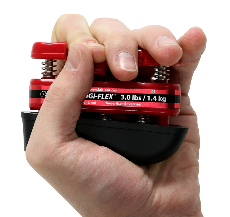 CanDo 10-0741 Digi-Flex Hand Exerciser, Finger 3.0 lb/Hand 10.0 lb, Red-Light Red: Light Single