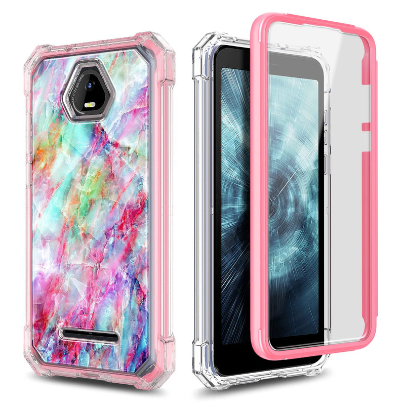 NZND Compatible with Schok Volt SV55 Case with [Built-in Screen Protector], Full-Body Protective Shockproof Rugged Bumper Cover, Impact Resist Durable Case for Schok Volt SV55 SV55216 (Fantasy) Fantasy