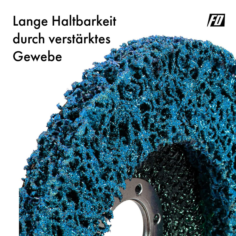 Cleaning disc │ 5 pieces │ Ø 125 mm │ CSD disc │ blue│ coarse cleaning disc │ for angle grinders