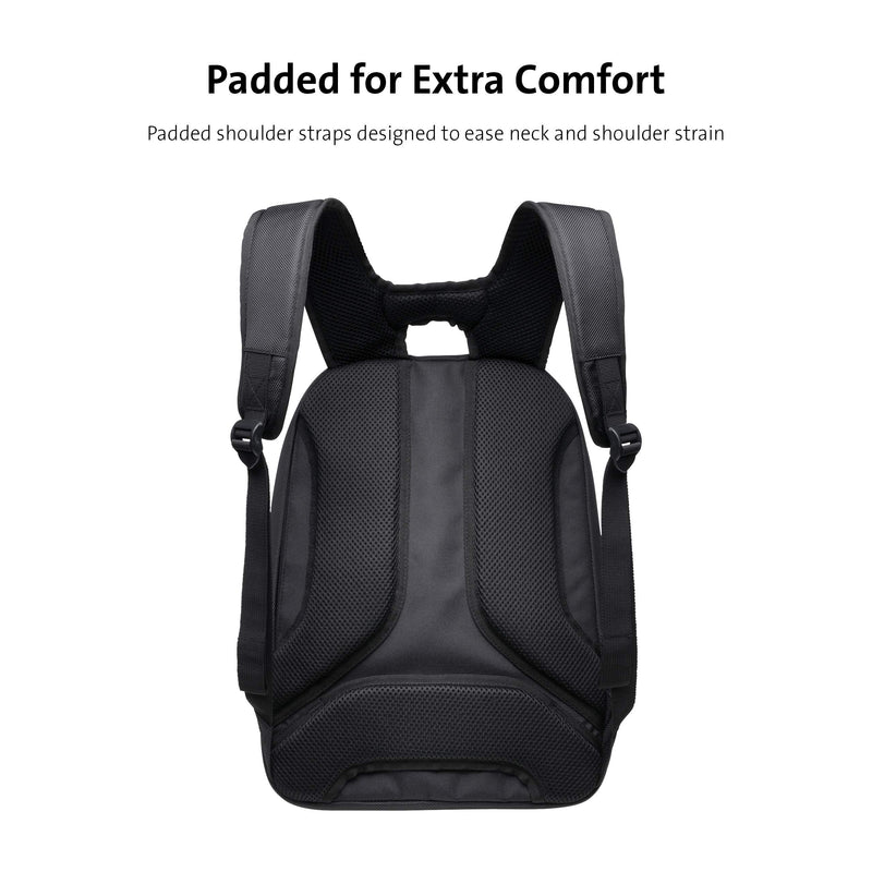 Kensington Triple Trek Slim Backpack for MacBooks, Chromebooks, Tablets & Ultrabooks up to 13-Inch-14-Inch (K62591AM), Black