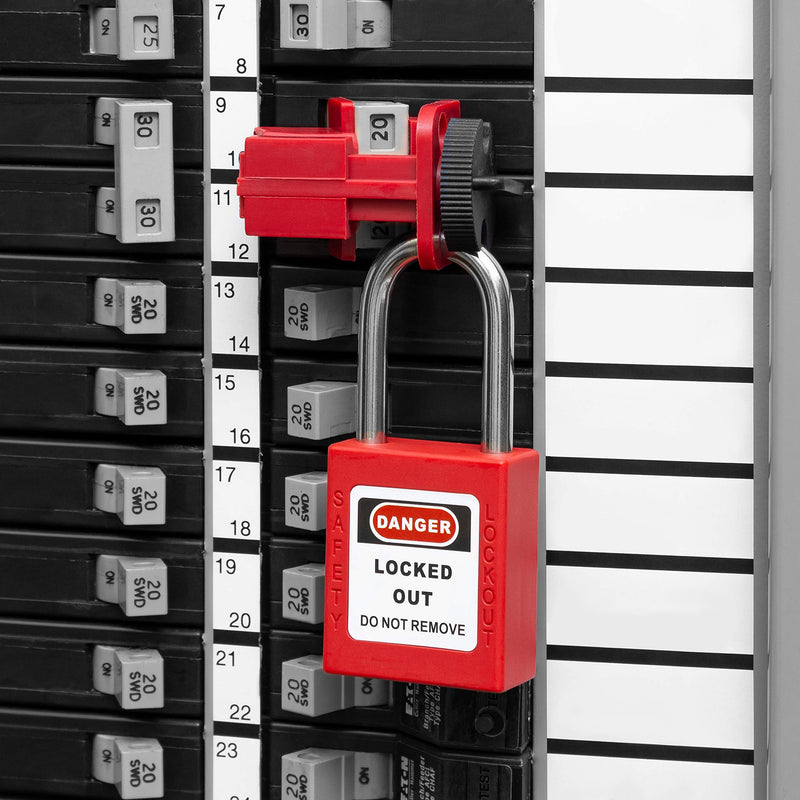 TRADESAFE Lockout Tagout Locks – 7 Loto Locks Keyed Differently – Lock Out Tag Out Safety Padlocks – 1 Key Per Lock – Red – Lockout Tagout Kit Refill – USA Company 7-Red