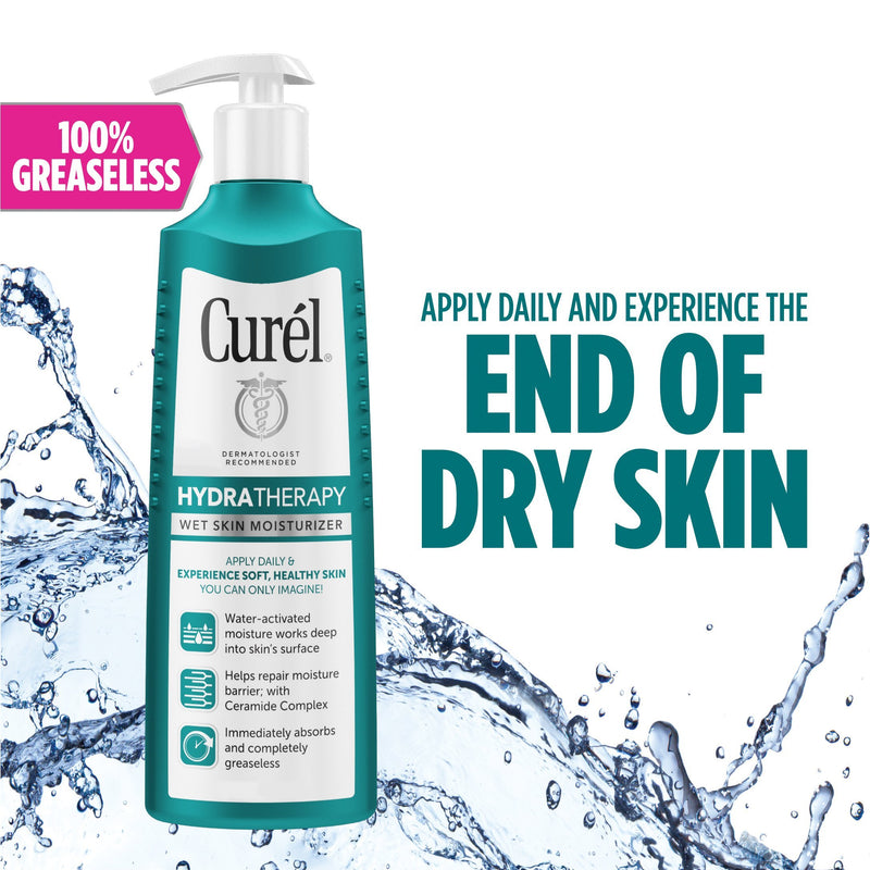 Curél Hydra Therapy In Shower Lotion, Wet Skin Moisturizer for Dry or Extra-dry Skin, with Advanced Ceramide Complex, for Optimal Moisture Retention, 12 Ounce Curél Hydra Therapy In Shower Lotion, Wet Skin Moisturizer for Dry or Extra-dry Skin, 12 Ounce
