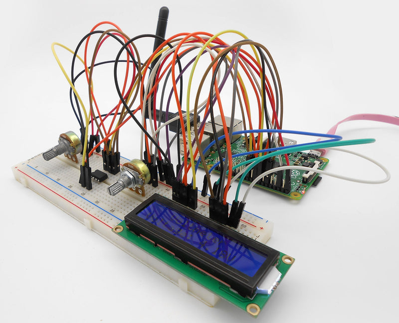 Adeept Ultrasonic Distance Sensor Starter kit for Raspberry Pi 3 RPi 2 Model B+ B, LCD1602, Motor, 160 Items, and Python Code, Learn Electronics Programming for Beginners with Detailed Tutorials