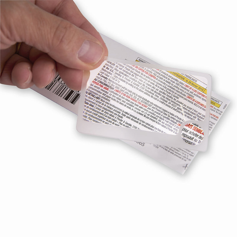 Carson Twin Pack 2.5x Power Credit Card Size Magnifiers with 6x Spot Lens (WM-01)