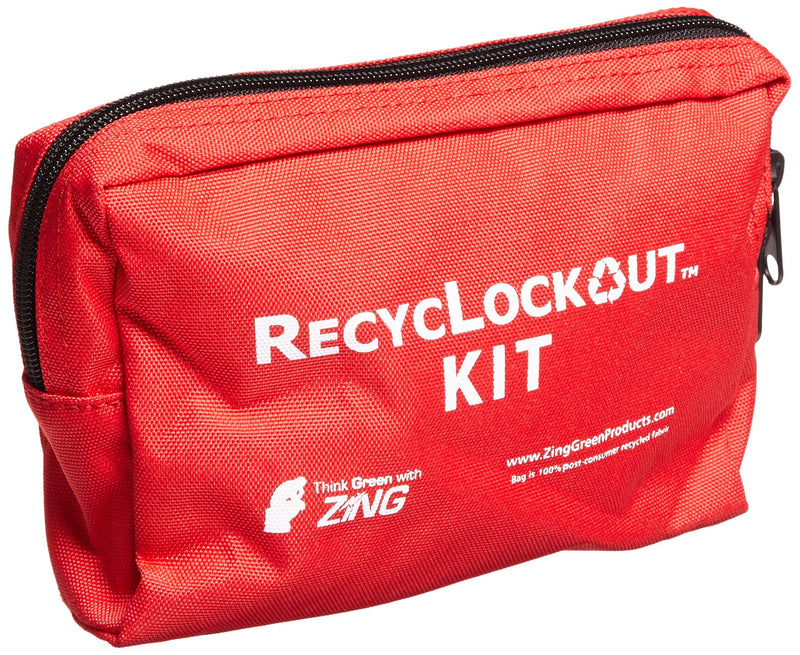 ZING 7119 RecycLockout Lockout Tagout Kit, 11 Component, General Application