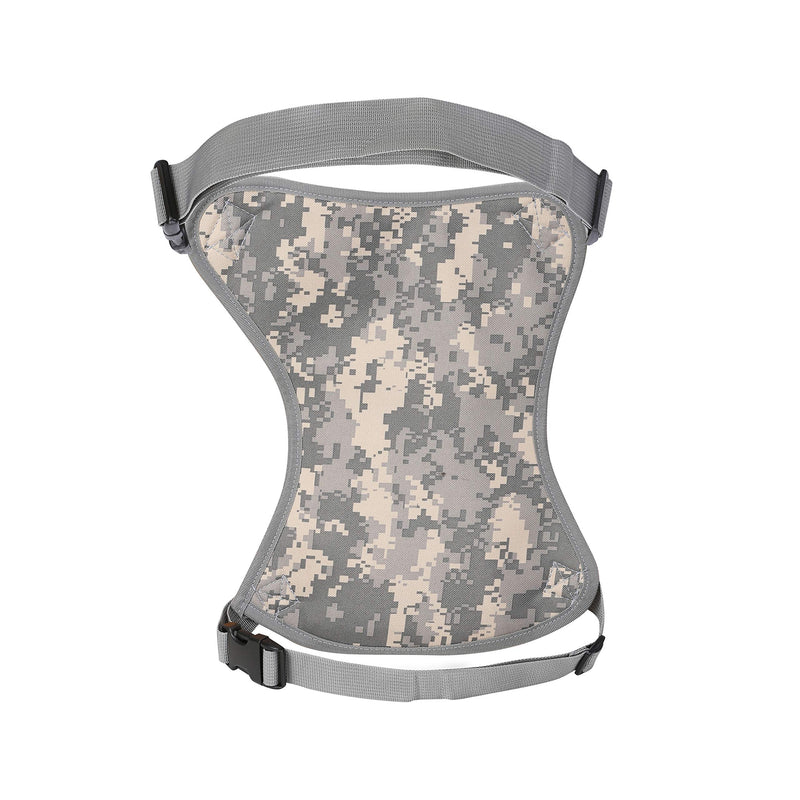 SEALINF Canvas Waist Bag Fanny Pack Racing Drop Leg Bag Motorcycle Outdoor Bag grey camouflage