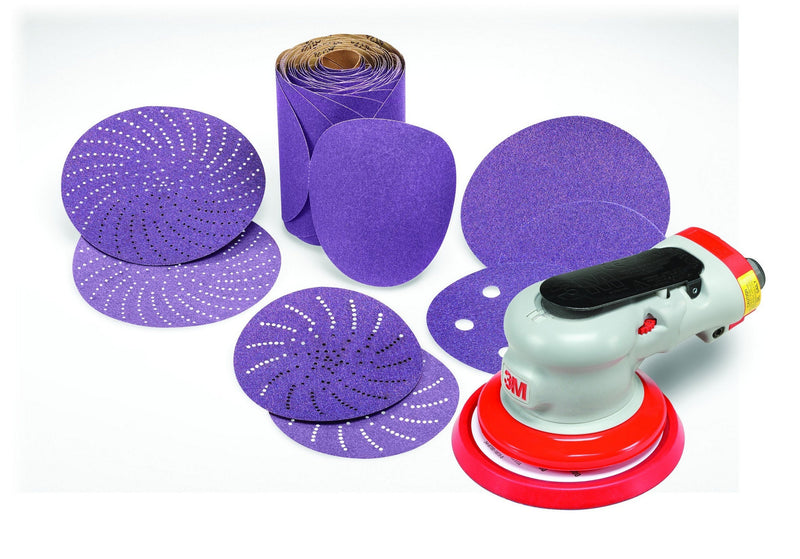 Cubitron - 51125868518 3M II Hookit Clean Sanding Paper Disc 732U - 120+ Grit Vacuum Sanding Disc - C-Weight Backing, Hook and Loop Attachment - 5"
