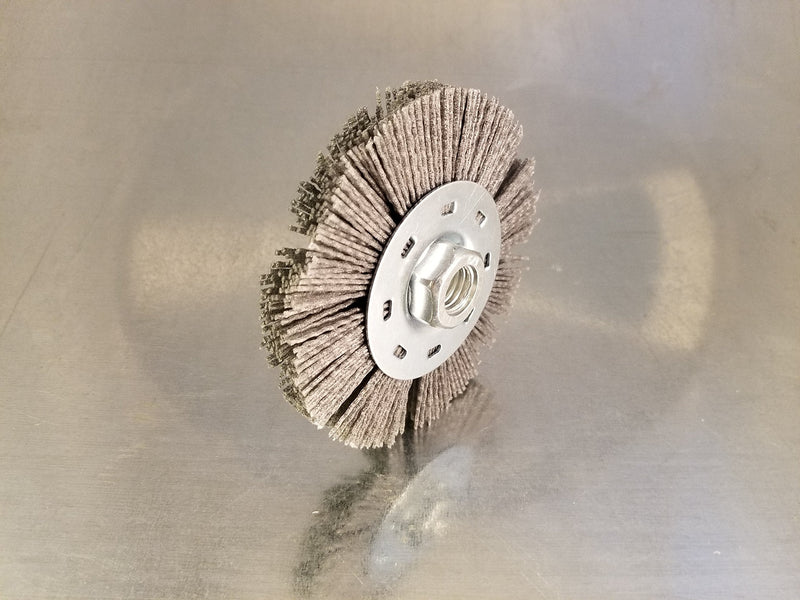 Dico Products 7200075/4.5" Gray Nyalox Wheel Brush, 4.5", Gray
