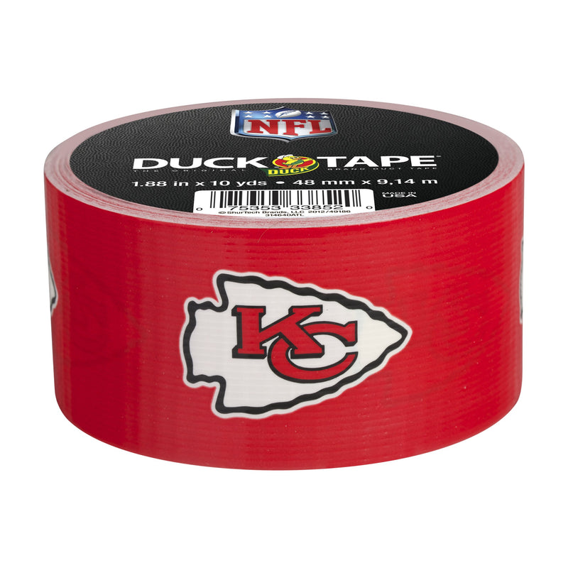 Duck Brand 281546 Kansas City Chiefs NFL Team Logo Duct Tape, 1.88-Inch by 10 Yards, Single Roll