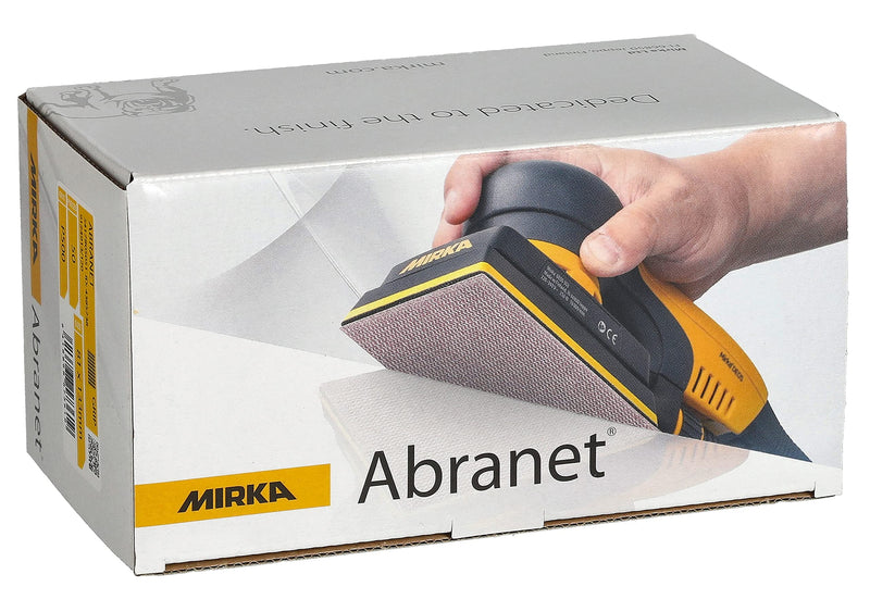 Mirka Abranet mesh sanding strips 81x133 mm Velcro / grain P320 / 50 pieces / for sanding wood, filler, paint, plastic / 5417805032