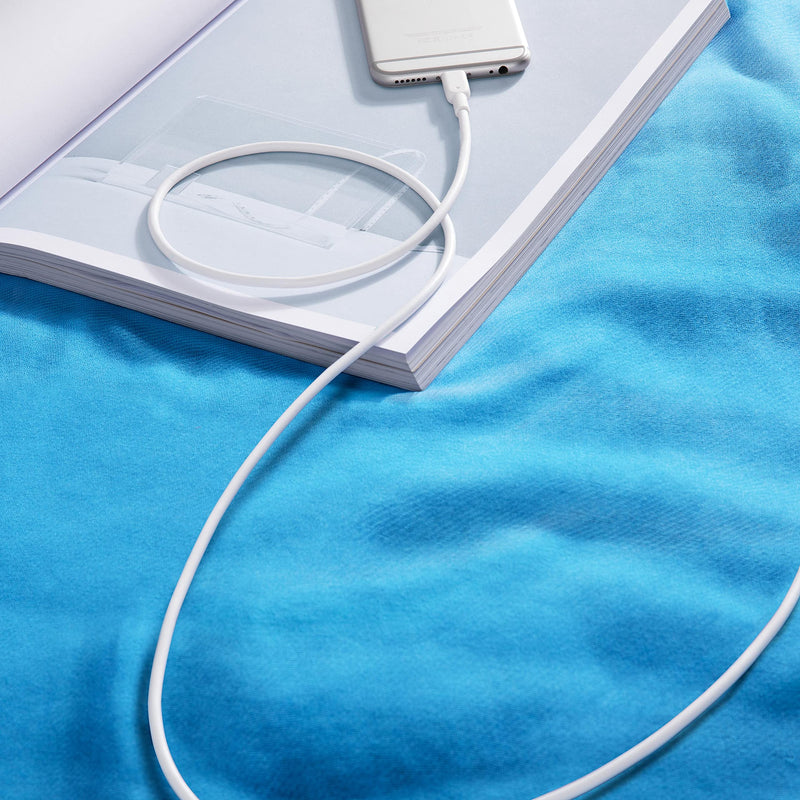 Anker iPhone Charger Cable, Powerline II Lightning Cable (10ft), Durable Cable, MFi Certified for iPhone X / 8/8 Plus /7/7 Plus / 6/6 Plus / 5s (White), iPad 8, and More White