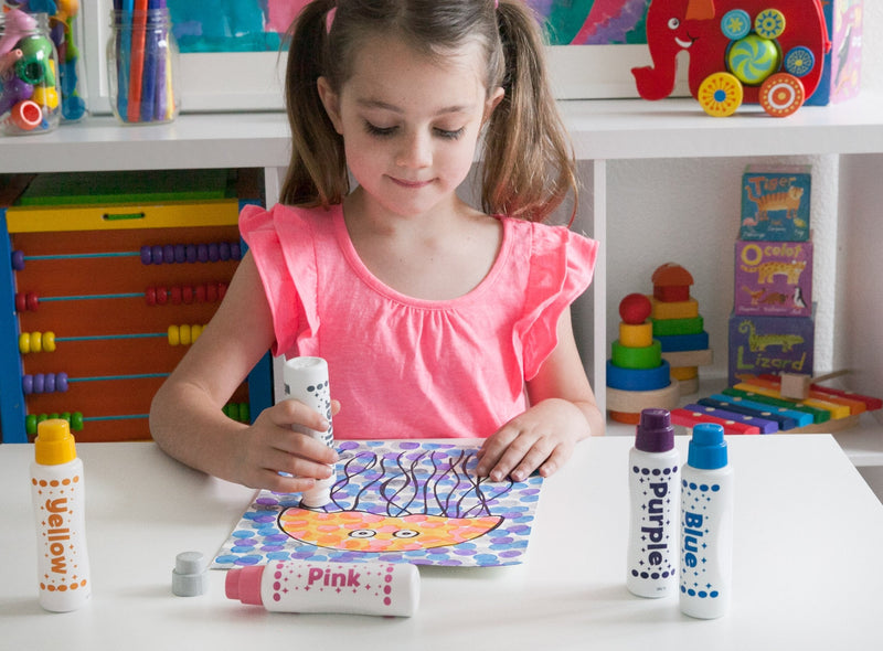 Do A Dot Art! Markers 6-Pack Rainbow Washable Paint Markers, The Original Dot Marker