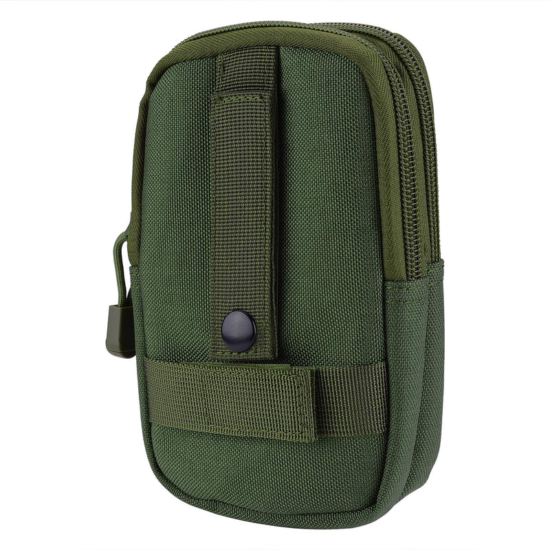 BOOSTEADY Backpack Strap Pouch, Smartphone Strap Pack, Backpack Attachment Bag for Hikers Army Green Pouch with 4‚Äù Mod Strap
