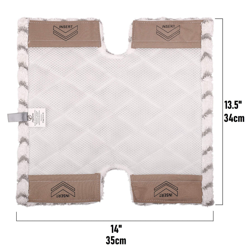 F Flammi Microfiber Steam Mop Pad for Shark Genius Lift-Away Pro Steam Mop S5003D S5002Q S5003A S6001W S6001WM S6002 S6002C S6003D S6003 S3973 S3973D S3973WM Washable Reusable Replacement Mop Head 2