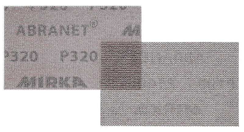 Mirka Abranet mesh sanding strips 81x133 mm Velcro / grain P320 / 50 pieces / for sanding wood, filler, paint, plastic / 5417805032