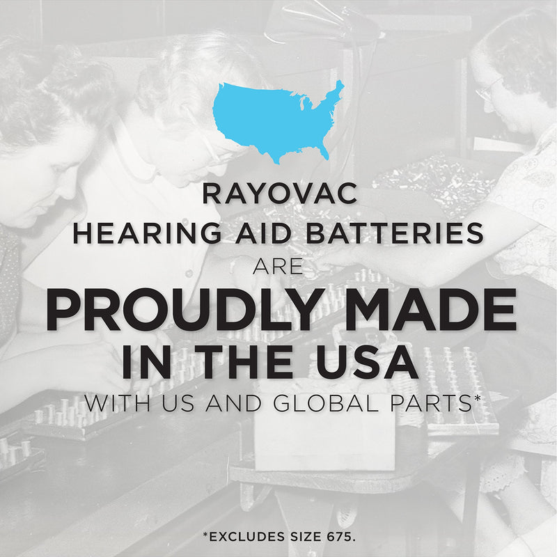 RAYOVAC Size 312 Hearing Aid Batteries, 24-Pack, L312ZA-24ZMB