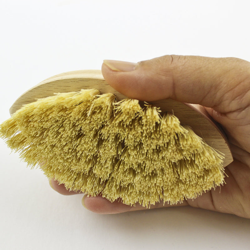 Zoie + Chloe 100% Natural Plant-Fiber Soft Bristles Vegetable Brush Small 4.3 INCH