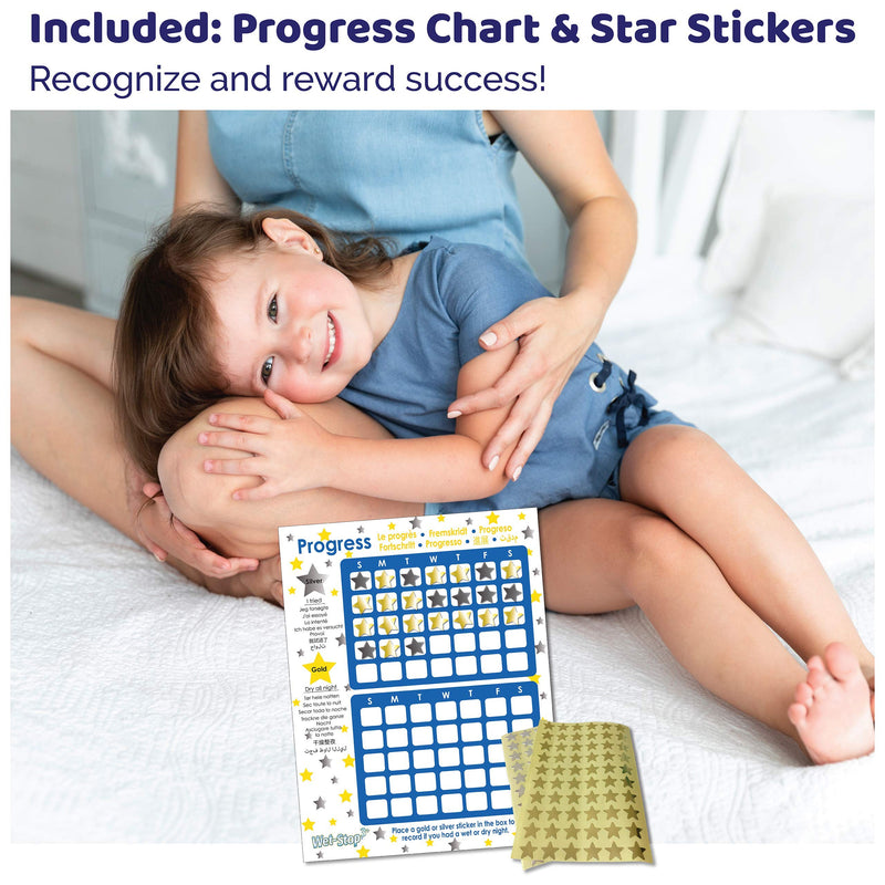 Wet-Stop 3 Pink Bedwetting Enuresis Alarm with Loud Sound and Strong Vibration for Boys or Girls, Proven Solutions for Bedwetters
