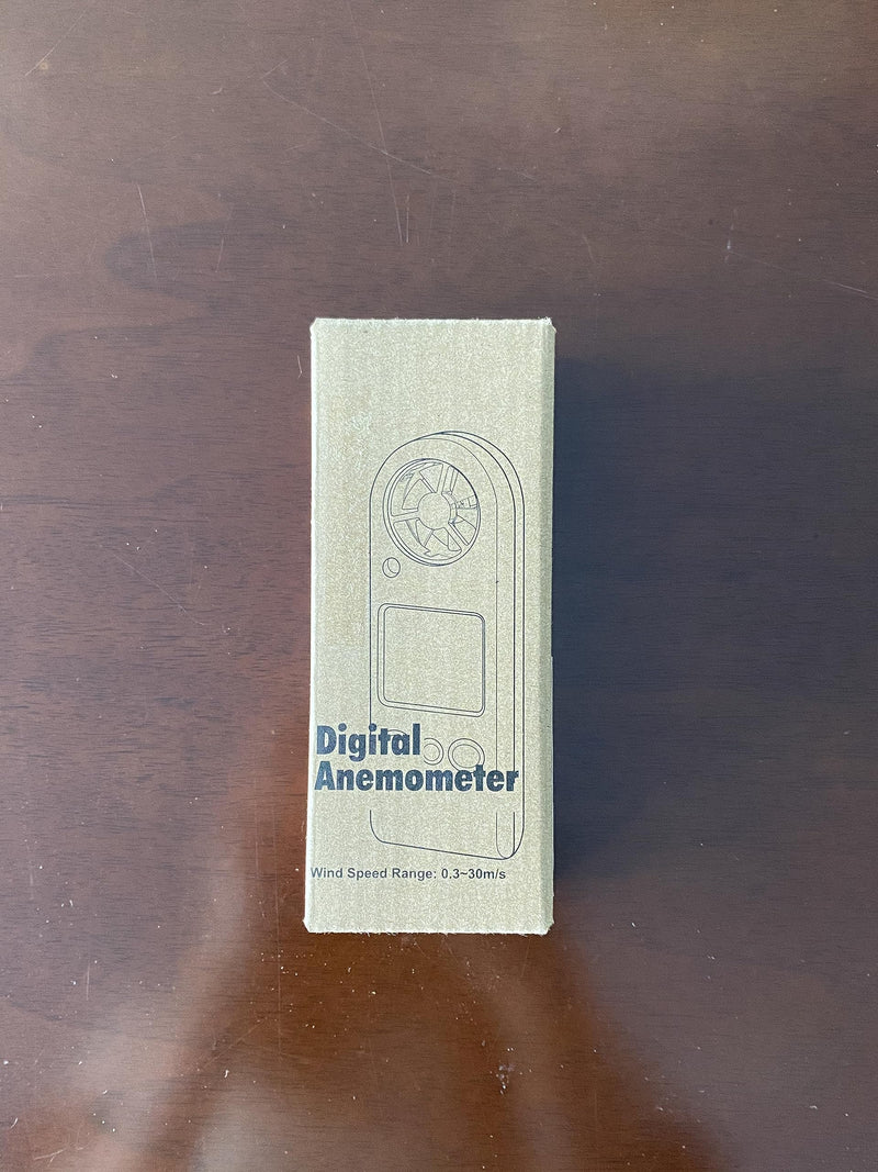 INFURIDER Wind Gauge, Digital Anemometer Handheld Wind Gauge Wind Speed Meter Gauge Air Flow Speed for Wind Speed Gauge Air Temperature with Backlight Chill MAX AVG 1PCS