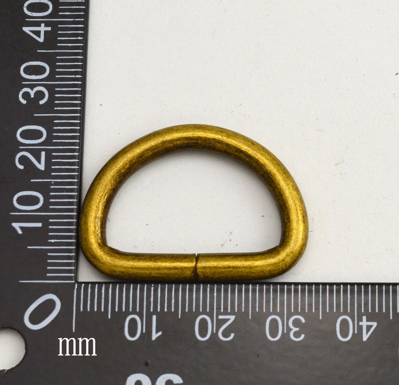 Wuuycoky 1" Inner Diameter D Rings Buckles D-ring Non-welded For Webbing Strapping Color Optional Bronze X 15pcs