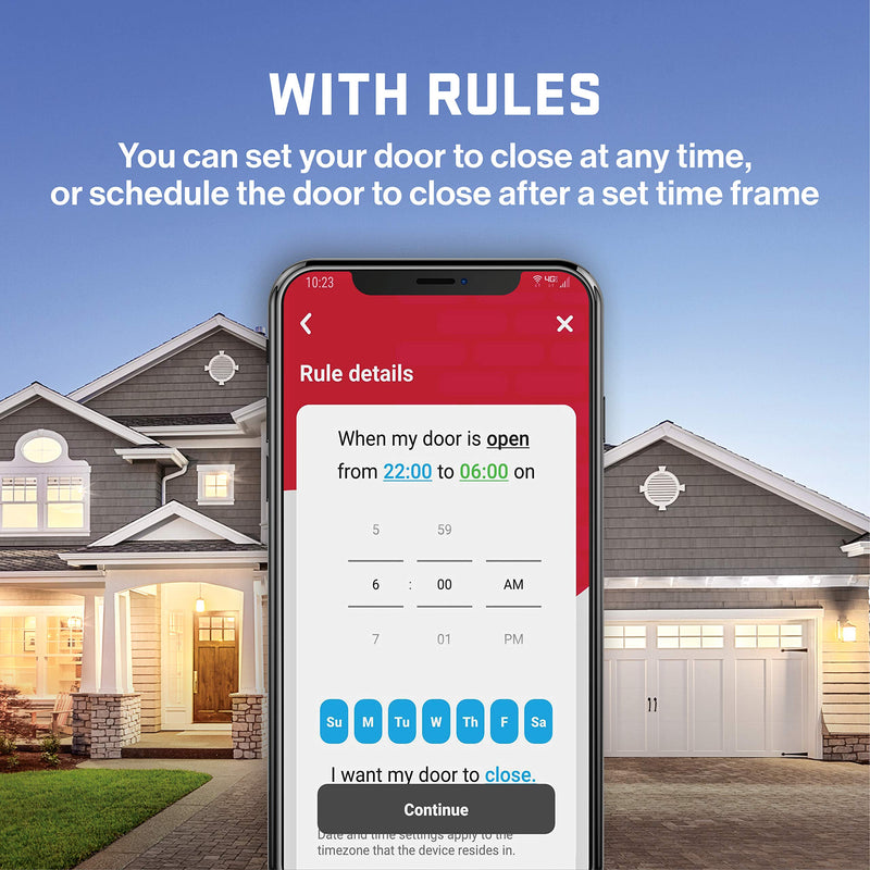 Genie ALKT1-R Aladdin Connect Smart Garage Door Opener, Kit, Works with Alexa & Google Assistant