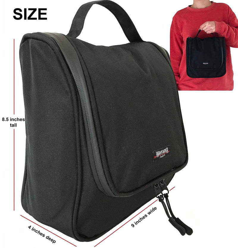 WAYFARER SUPPLY Toiletry Bag, Black