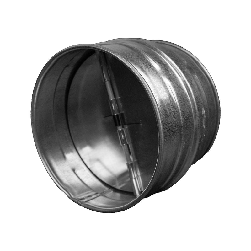 - 4" Inch Backdraft Damper for Straight or Flex Duct. Bathroom Exhaust Fan. Kitchen Hood Exhaust Fan and Different Dryer Fan Backflow Preventer. Steel Damper with Aluminum Valve Flaps (4")