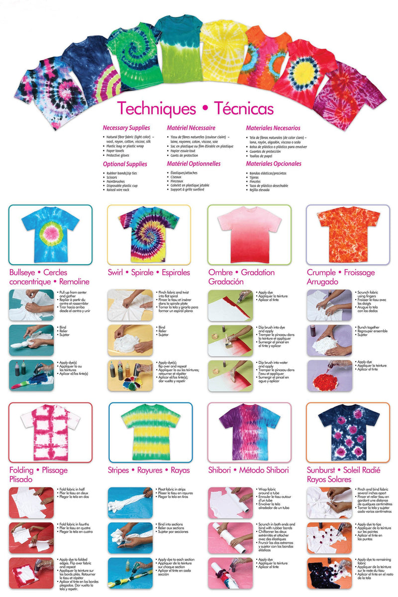 Tulip One-Step Tie-Dye Kit 15-Color Party Kit, Standard, Rainbow