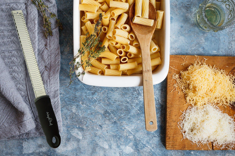 Citrus Lemon Zester & Cheese Grater by AdeptChef - Parmesan Cheese, Lemon, Ginger, Garlic, Nutmeg, Vegetables, Fruits - Razor-sharp Stainless Steel Blade Protective Cover, Dishwasher Safe without Finger Cots Black