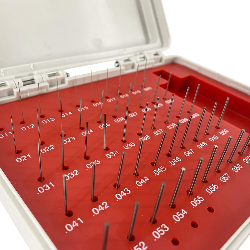 TEXALAN Class ZZ Steel Pin Gage Set Minus (50PCS(0.011-0.060") M0) 50PCS(0.011-0.060") M0