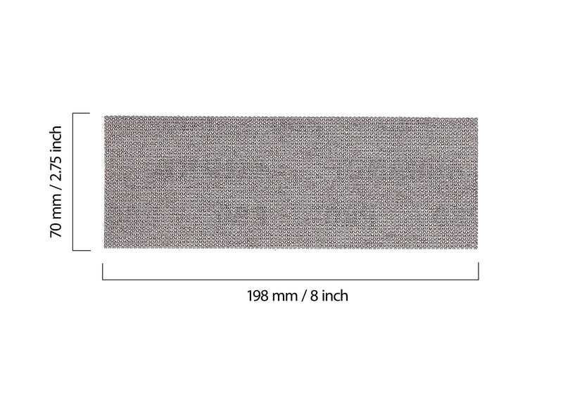Mirka 9A-150-AP Abranet 2-3/4 in. x 8 in. Mesh Grip Sheet Assorted Grits